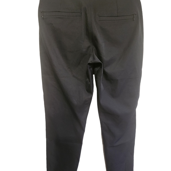 Lululemon Women Dress Casual Pants Trouser Cropped Tqppered Pockets Black  4-A76 - Picture 4 of 6